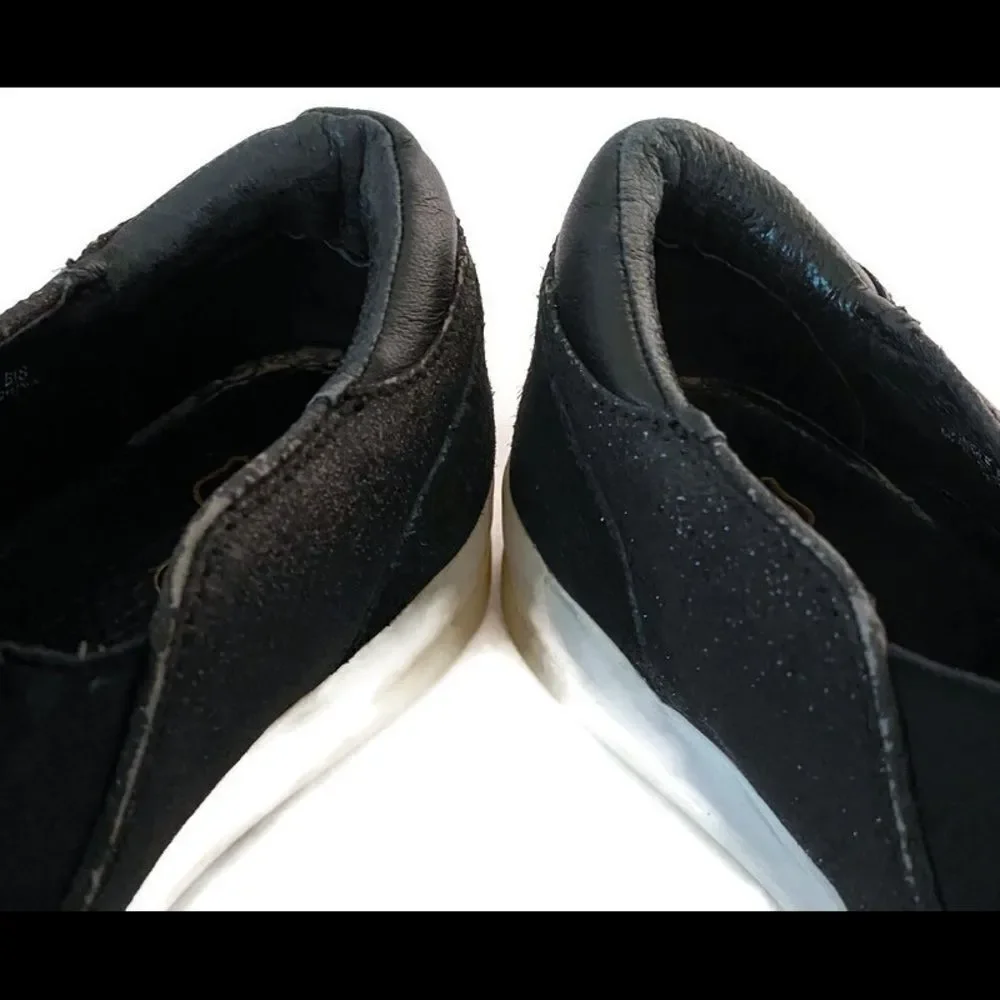 Ash Women’s Black Glitter Slip-On Loafers 38 7